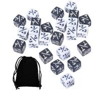 Zambuph Juego de 24 Dados poliédricos para Juegos de rol (DIY) para Aprender Habilidades Mientras disfrutas Divertidos Juegos Juego Dados D6 para enseñar matemáticas, Recuerdos Fiesta