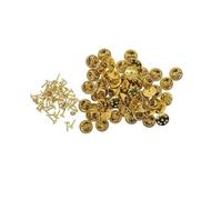 Zambuph Juego de 50 cierres tipo mariposa de fácil instalación para joyería corbata, No se requiere herramienta, cierre tipo mariposa, Pin trasero cobre