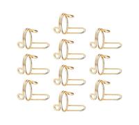 Zambuph Juego de anillos reutilizables para uñas, adecuado para decoración de uñas, accesorio elegante para mujeres moda, sin adhesivo, extraíble para presionar sobre, niña, oro