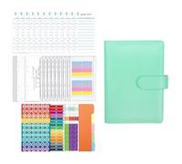 Zambuph Juego de Cuaderno con Anillas Redondas, Resistente al Agua, para máxima flexibilidad en la organización de finanzas personales, Organizador de presupuesto