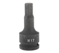Zambuph Juego de Dados de Impacto duraderos con Entrada 3/4 Pulgada. Ajuste Seguro para Barras rompedoras y Llaves Impacto, lo Que facilita su identificación. Juego, Negro, 17 mm