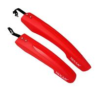 Zambuph Juego de Guardabarros para Bicicleta de montaña y Carretera, Delantero y Trasero, Piezas universales para Ciclismo, Color Rojo