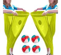 Zambuph Juego de Patio Granny Pants para Adultos, emocionante y Divertido Juego al Aire Libre Granny Pants, de Lanzamiento Entre Padres e Hijos, Amarillo