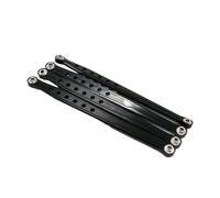 Zambuph Juego de varillas de enlace dirección aleación aluminio 1/10 para Gen7, base entre ejes sobre orugas, accesorios coche RC, piezas repuesto, pieza actualización RC, 4 Uds, Negro