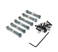 Zambuph Juego de varillas de enlace dirección aleación aluminio 1/18 para vehículos carretera A949, distancia entre ejes, accesorios coche RC, piezas repuesto, 6 uds, titanio