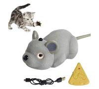 Zambuph Juguete para Gato con Control Remoto, rotación 360, Evita el Juguete para Gato, Modo de Mano a Mano, máquina de ratón Remoto, para avanzar hacia la Derecha y atrás
