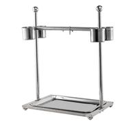 Zambuph Juguete para morder con Soporte para Jaula de pájaros Que Mejora la interacción con los pájaros y Permite una alimentación Segura. Resistente a, 36x25x40cm