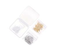 Zambuph Kit para hacer joyas de oro con ganchos para pendientes, alambres para pendientes para mujeres que aman crear accesorios únicos, tapones de silicona transparente para