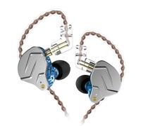 Zambuph KZ ZSN Pro Auriculares con Cable de 3,5 mm con micrófono Tipo L HiFi Gaming Sport Auriculares de Audio con Cable Largo para Llamadas, Azul Normal