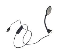 Zambuph Lámpara LED con clip para acuario, minilámpara USB ajustable 360 grados, portátil, ecológica, con clip, para decoración de ahorro de energía.