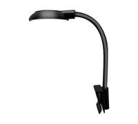 Zambuph Lámpara LED para acuario con clip, luz LED para acuarios, lámparas para acuarios, luz negra para pecera, Negro, Diámetro 5cm