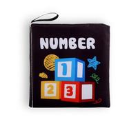 Zambuph Libro de tela para bebé, aprendizaje temprano, tela cognitiva, desarrollo de inteligencia, sonajero, entrenamiento, cumpleaños infantil