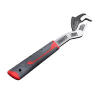 Zambuph Llave de plomería, llave de tubo autoajustable, mango ergonómico, construcción resistente, universal autoajustable para reparación automóviles, acero aleación.