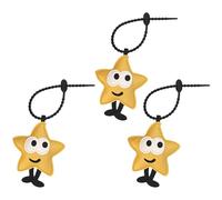 Zambuph Llavero con Etiqueta de Aire Mira con Manzanas, Esencial para la alegría navideña. Llavero con Etiqueta de Manzanas, Compacto y Elegante, de Cuero, Estrellas