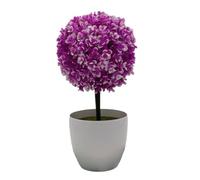 Zambuph Maravilloso Regalo Plantas Artificiales en Interiores en macetas para Seres Queridos Mantenimiento de bajo Costo Plantas Artificiales Bonsai Elegante, Loto