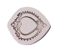 Zambuph Marco de espejo Vintage pastel Fondant molde de silicona panadería Chocolate Sugarcraft molde restaurante herramienta para hornear accesorio