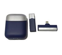 Zambuph Mini micrófono inalámbrico Grabación de Video Micrófono de Solapa con Receptor Estuche Carga Ocultación Ruido Transmisión en para Vivo, Tipo 2