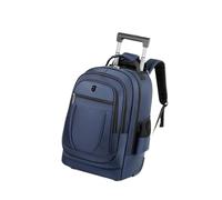 Zambuph Mochila con Ruedas con Ruedas Bolso de Hombro Doble Múltiples Bolsillos para Almacenamiento organizado y fácil Acceso a lo Esencial Mochila con con computadora con, Azul, 50x34x22cm