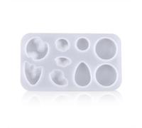 Zambuph Molde para colgante de isla costera de resina, moldes flexibles antiadherentes para bricolaje, molde para colgar, fundición artesanal autorrelajante, Pequeño círculo