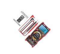 Zambuph Multímetro digital compacto, dispositivo de fácil medición con pantalla LCD, solución de problemas de circuitos eléctricos, comprobador de corriente, resistencia,