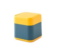 Zambuph Nuestro bote de basura pequeño es duradero y está diseñado para un diario fácil. Nuestro bote de basura está hecho plástico minimalista calidad, amarillo+oscuro