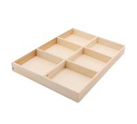 Zambuph Organizador de cajones de 6 Piezas, Bandeja para Guardar Joyas, Organizador Llaves, Bandeja para Madera Moda, Apto para Todos los Compartimentos Escritorio, cajón Divisor, Compartimento