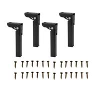 Zambuph Patas de escritorio plegables de fabricación artesanal que proporcionan una resistencia y versatilidad excepcionales para todo tipo muebles Patas repuesto para, Negro, 250 mm