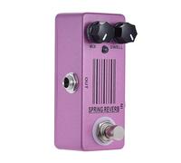 Zambuph Pedal de efectos de guitarra eléctrica Spring Reverb Mini Single. Incluye potenciómetro mezcla para equilibrar señales húmedas y secas e indicador LED estado. Pedal efectos guitarra