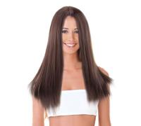 Zambuph Peluca de mujer, diadema de simulación, pelo falso transpirable largo y, raya media, decoración moda, disfraz, postizo, Tipo 2