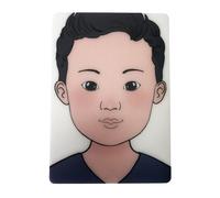 Zambuph Plantilla de pintura de maquillaje fácil de limpiar, herramienta para practicar varios diseños faciales, adecuada para todos los niveles de artistas de pintura facial, Chico, 297x210mm