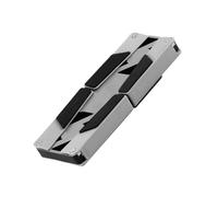 Zambuph Práctico Soporte para Ordenador portátil con Ventiladores de refrigeración duales Premium para un Soporte USB Plegable Estable y cómodo para portátiles, Plata