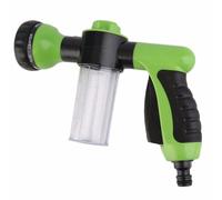 Zambuph Pulverizador de Agua Ajustable de 8 Modos con Mango, riego presión, jardinería, Coches, Accesorio Limpieza riego, Verde