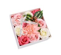 Zambuph Ramo de Flores de jabón Larga duración, jabón perfumado, Regalo cumpleaños, jabones Decorativos románticos para el hogar, Ramos para Cualquier ocasión, Ramo