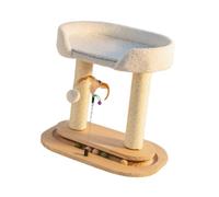 Zambuph Rascador y Juguete con árbol para Gatos Que Mejora el Juego en Interiores y es una Rueda de diversión para los Queridos felinos. Árbol de para Madera para Gatos con Plataforma giratoria