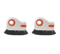 Zambuph Raspador limpiador de rieles multifuncional 2 en 1. Material resistente a la corrosión, no se desprende para sellos y fregaderos. , naranja (2) , Incluye un raspador