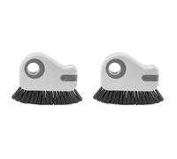 Zambuph Raspador limpiador de rieles multifuncional 2 en 1. Material resistente a la corrosión, no se desprende para sellos y fregaderos. , Gris (2) , Incluye un raspador
