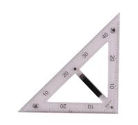 Zambuph Regla de enseñanza de geometría matemática, duradera, recta, triangular, para aulas y oficinas, fácil de transportar, para interiores y, Claro, Regla de 45 grados