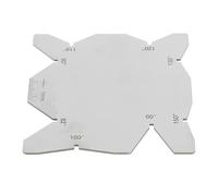 Zambuph Regla de medición de ángulos métricos precisión, calibre rectificado universal, adecuado para talleres investigación científica industrial, calibre rectificado taladro preciso