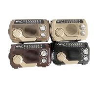 Zambuph Reproductor MP3, Radio con manivela, Panel Solar y Capacidad Bluetooth. Disfrute de la recepción de música inalámbrica o Tarjeta.