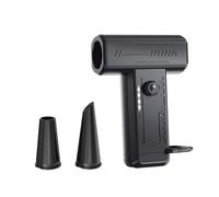 Zambuph Secador de pelo con turboventilador, soplador de polvo para acampar en situaciones emergencia al aire libre, mini secador pelo, iluminación para acampar al aire libre, negro