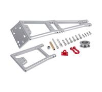 Zambuph Sirve/cabrestante doble Stent camión/grúa brazo de grúa Kit de auxilio sobre orugas SCX10 TRX4 Capra LCG herramientas chasis anodizado, Plata