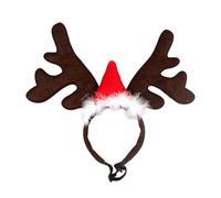 Zambuph Sombrero de Caballo navideño Rojo Brillante para Vestir a la Moda Festiva añadiendo un Toque de Elegancia a la Apariencia Poliéster, Diadema astas