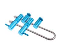 Zambuph Soporte de Escalada Descender Rappel Dispositivo de Seguridad Parada al Aire Libre Tree Arborist Aleación Aluminio Cordón Aparejo Senderismo portátil, Azul