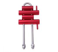 Zambuph Soporte de Escalada Descender Rappel Dispositivo de Seguridad Parada al Aire Libre Tree Arborist Aleación Aluminio Cordón Aparejo Senderismo portátil, Rojo