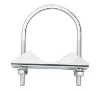 Zambuph Soporte de Montaje en Poste Esencial, Hardware para Antena Exterior y Soporte de Montaje en Poste para caña Pescar, para caña Pescar, mástil Antena Duradero, Abrazadera, Pernos