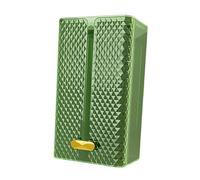 Zambuph Soporte para caja de pañuelos de pared, funda para caja de pañuelos, para sala de estar, escritorio y dormitorio, Verde, 21.5 x 12.5 x 10.2 cm
