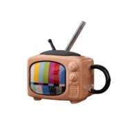 Zambuph Taza de cerámica novedosa con temática de TV, tazas personalizadas para café, cerámica, novedosa, divertida taza, tazas revólver, café con temática TV, chocó