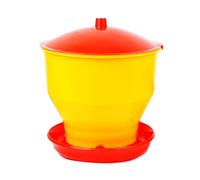 Zambuph Tazón dispensador de Comida para codornices, Duradero, Que Proporciona un Almacenamiento eficiente de alimento para Loros, periquitos, Aves Corral, gallinas y Otros, Comedero 4 kg