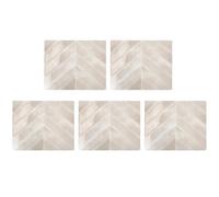 Zambuph Transforma tu espacio con pegatinas 3D para azulejos de pared en verde salvia: autoadhesivas e impermeables para espejos de cocina, Rosa claro (5 piezas)