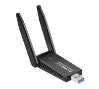 Zambuph Transmisor Receptor WiFi para computadora, Adaptador inalámbrico portátil, Tarjeta de Red Externa de 1800Mbps, Accesorio para PC Escritorio